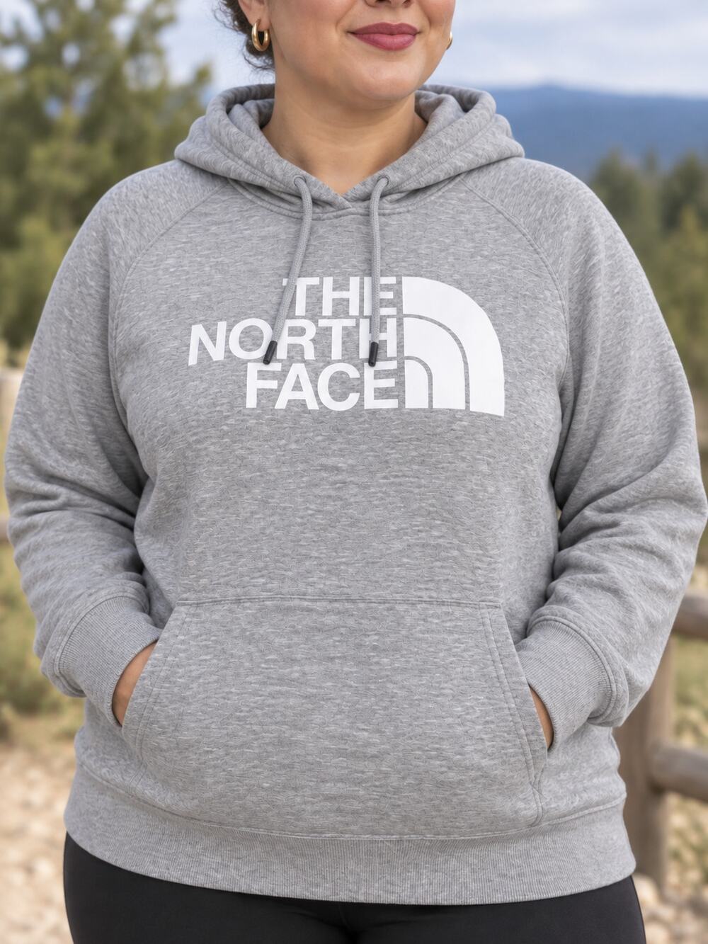 The North Face Women's Half Dome Pullover Hoodie XXL NWT Light Grey Heather